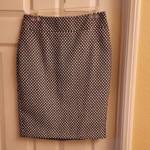 Black Knee-Length Pencil Skirt for Work